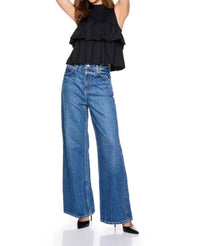Susana Monaco - Mock Neck Tiered Top