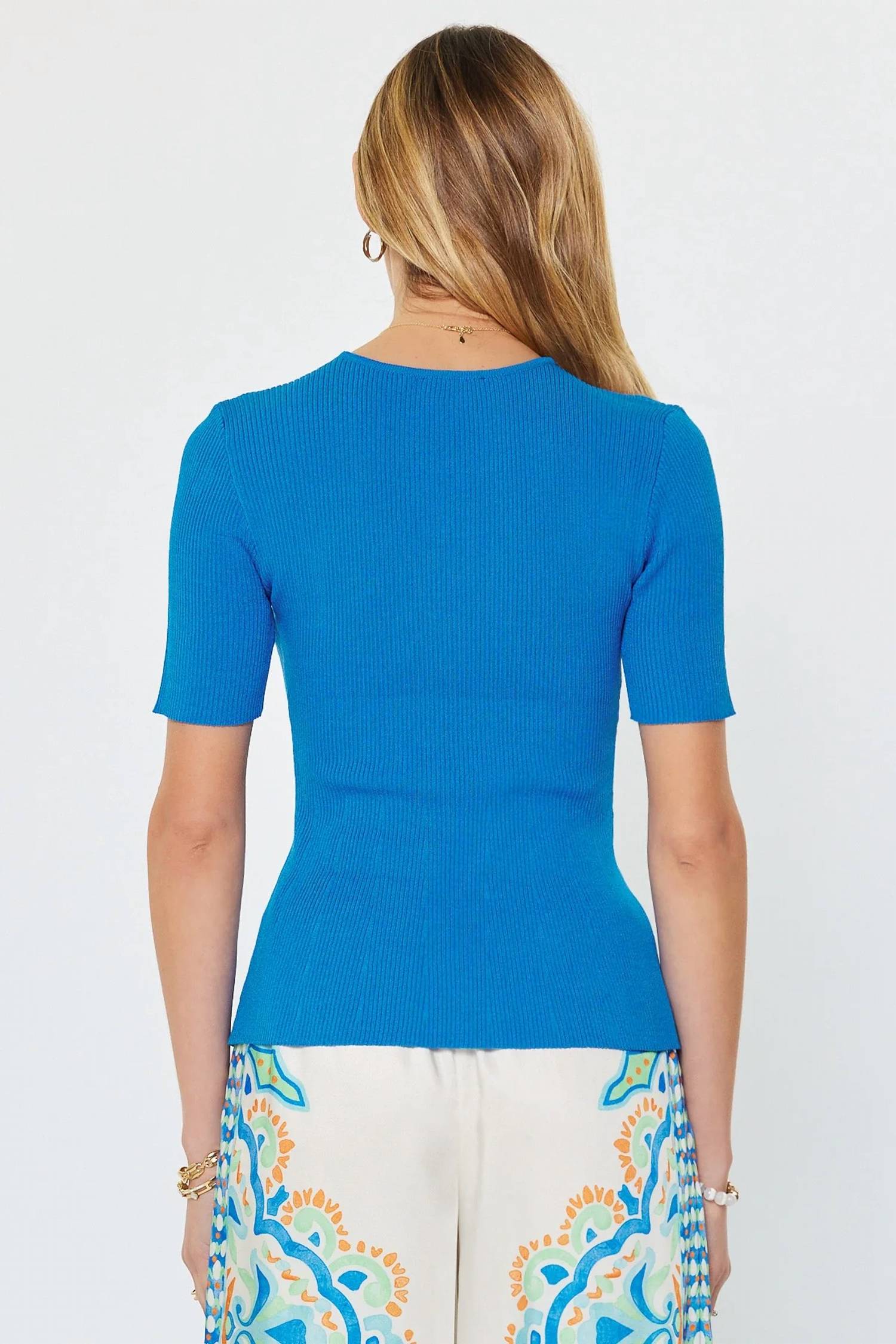 Current Air - Anna Short Sleeve Knit Top