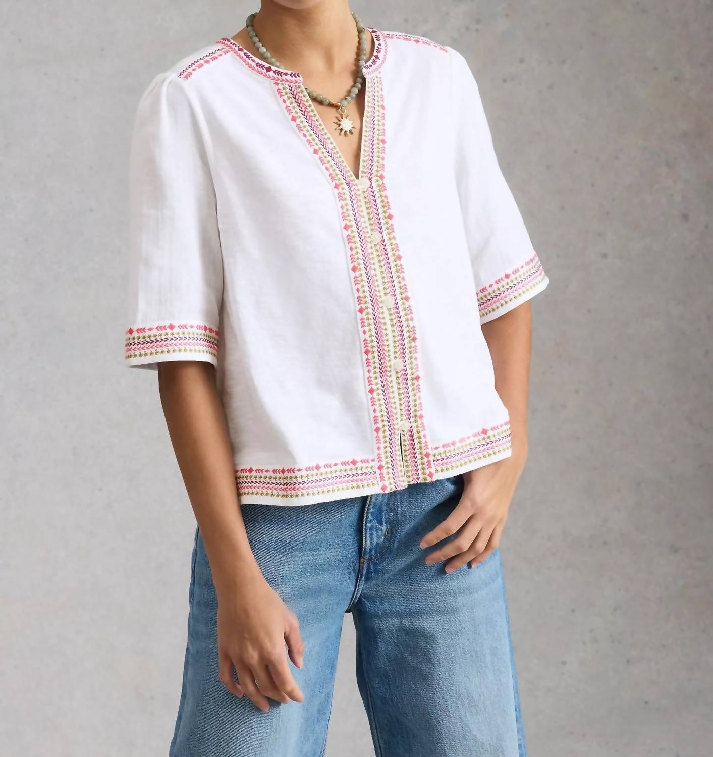 White Stuff - Lizzie Embroidered Top
