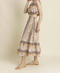 Aureum - Paisley Shirred Top