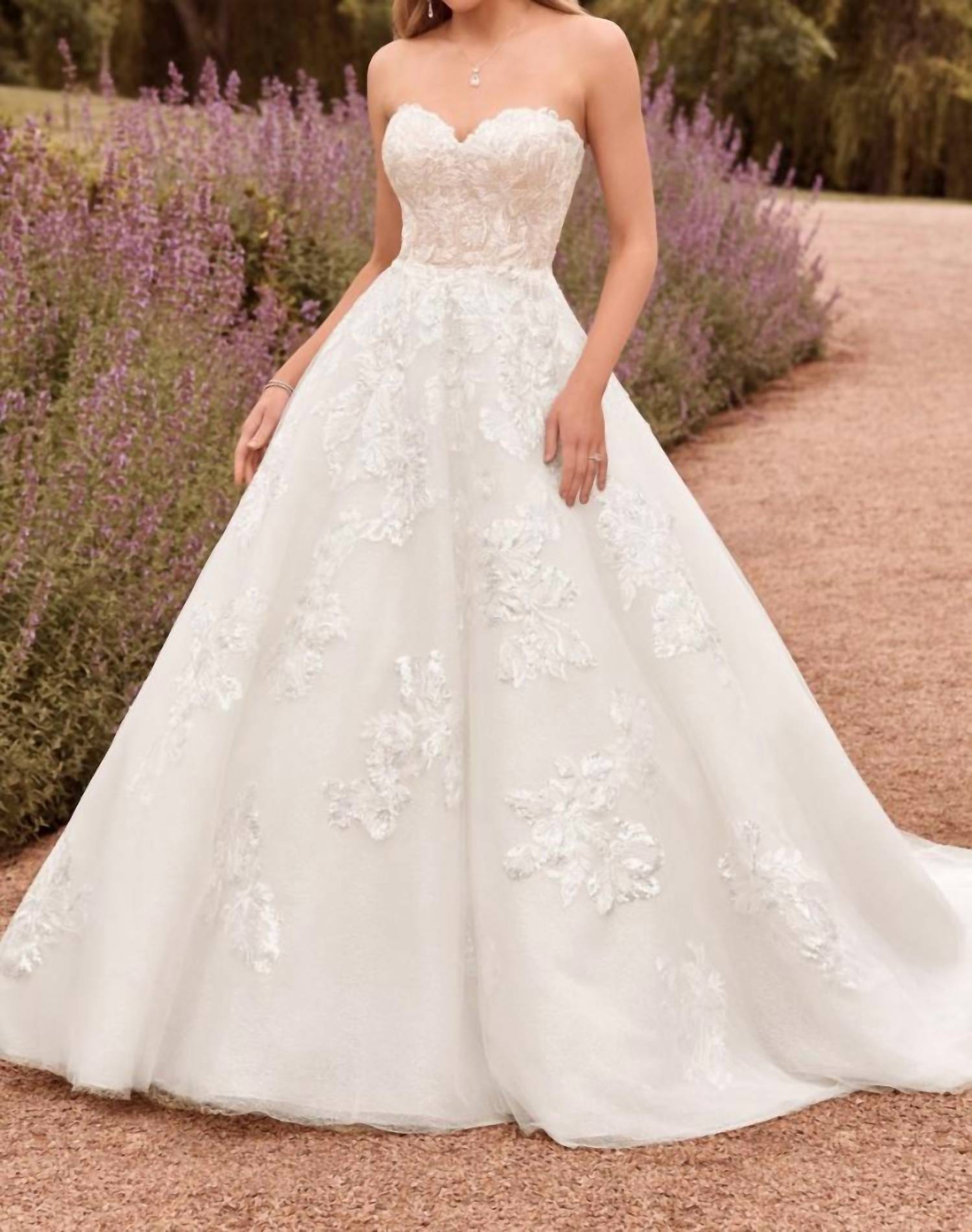 Sophia Tolli - Strapless Sparkly Princess Wedding Gown