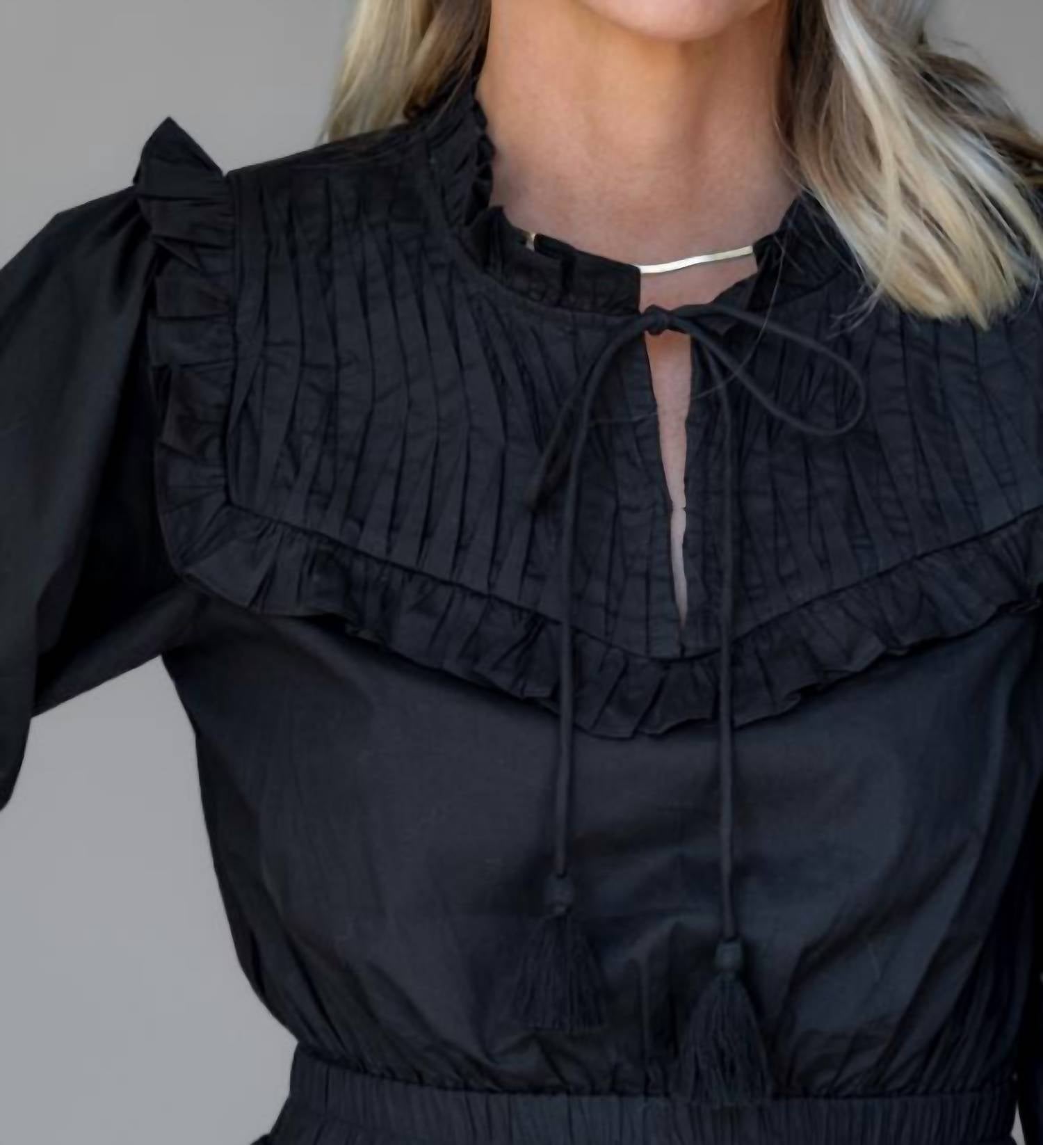 West Of Corrine Mini Dress in black 1 - women's dress - view 5