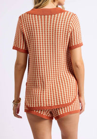 Sage The Label - Through The Canyons Tie Front Top