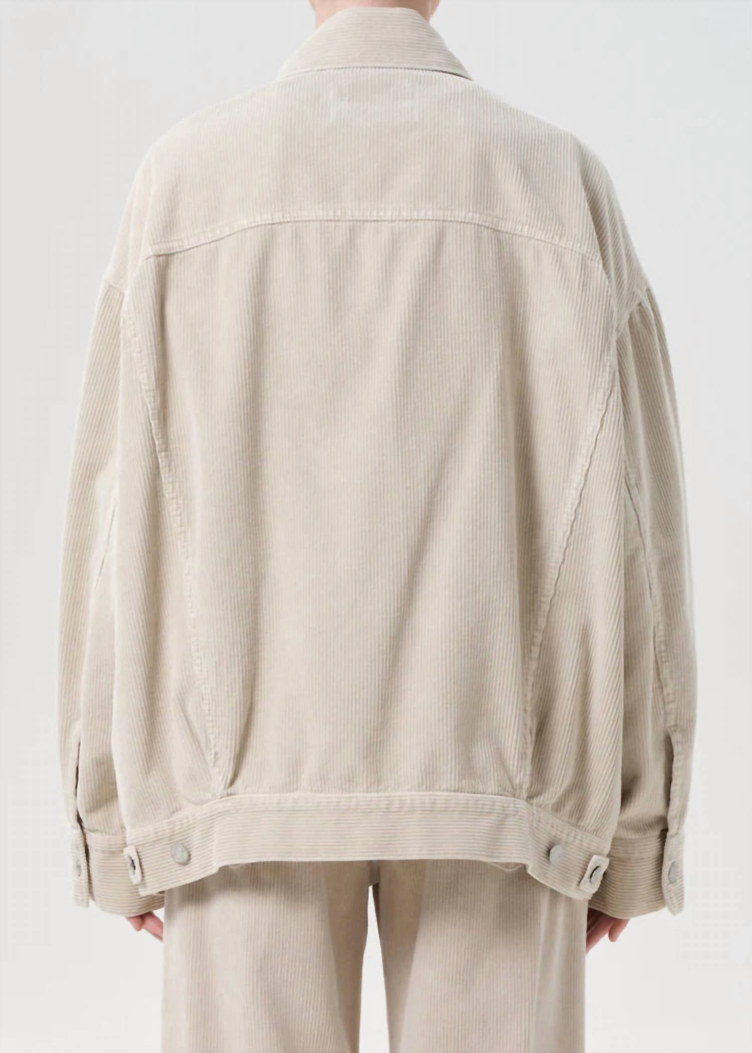 AGOLDE Reworked Wayne Jacket in rice grass - women's jacket - alternate view