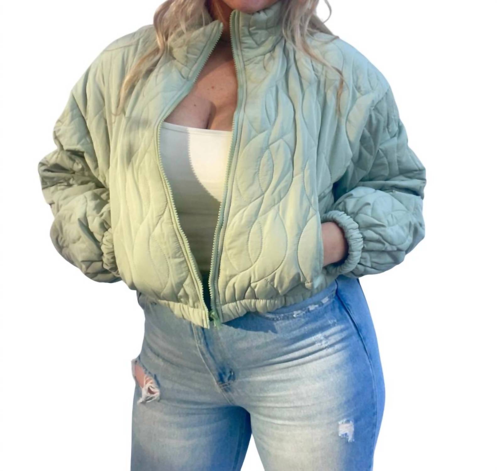 Le Lis - Outer Banks Quilted Crop Jacket