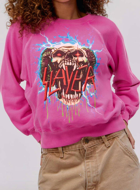 SLAYER ELECTRIFIED RAGLAN CREW