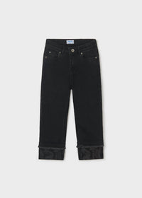 Mayoral - Girl's Cuffed Crop Denim Pant
