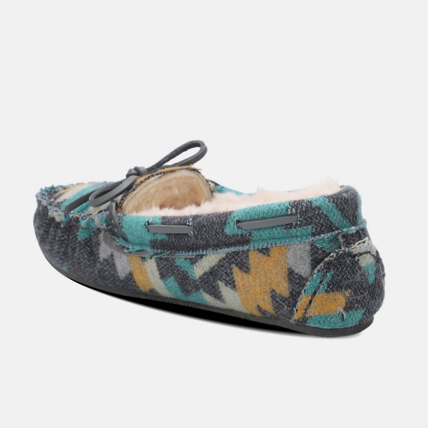 Lamo Women's Hannah Moccasin in grey multi - women's shoe - alternate view