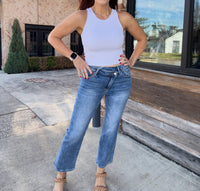 Risen - Alessia Crossover Straight Leg Jeans
