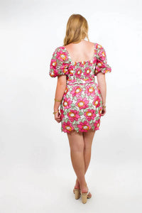 Buddylove - Blooming Beauty Tie-Waist Mini Dress