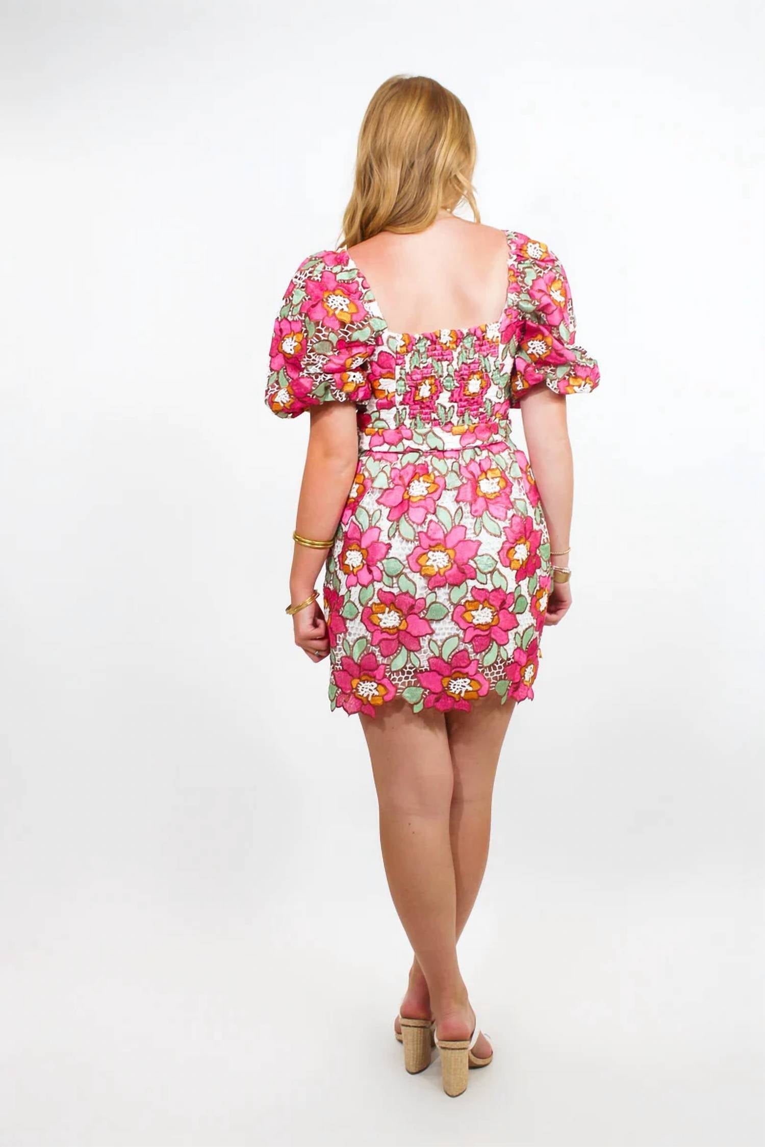 Buddylove - Blooming Beauty Tie-Waist Mini Dress