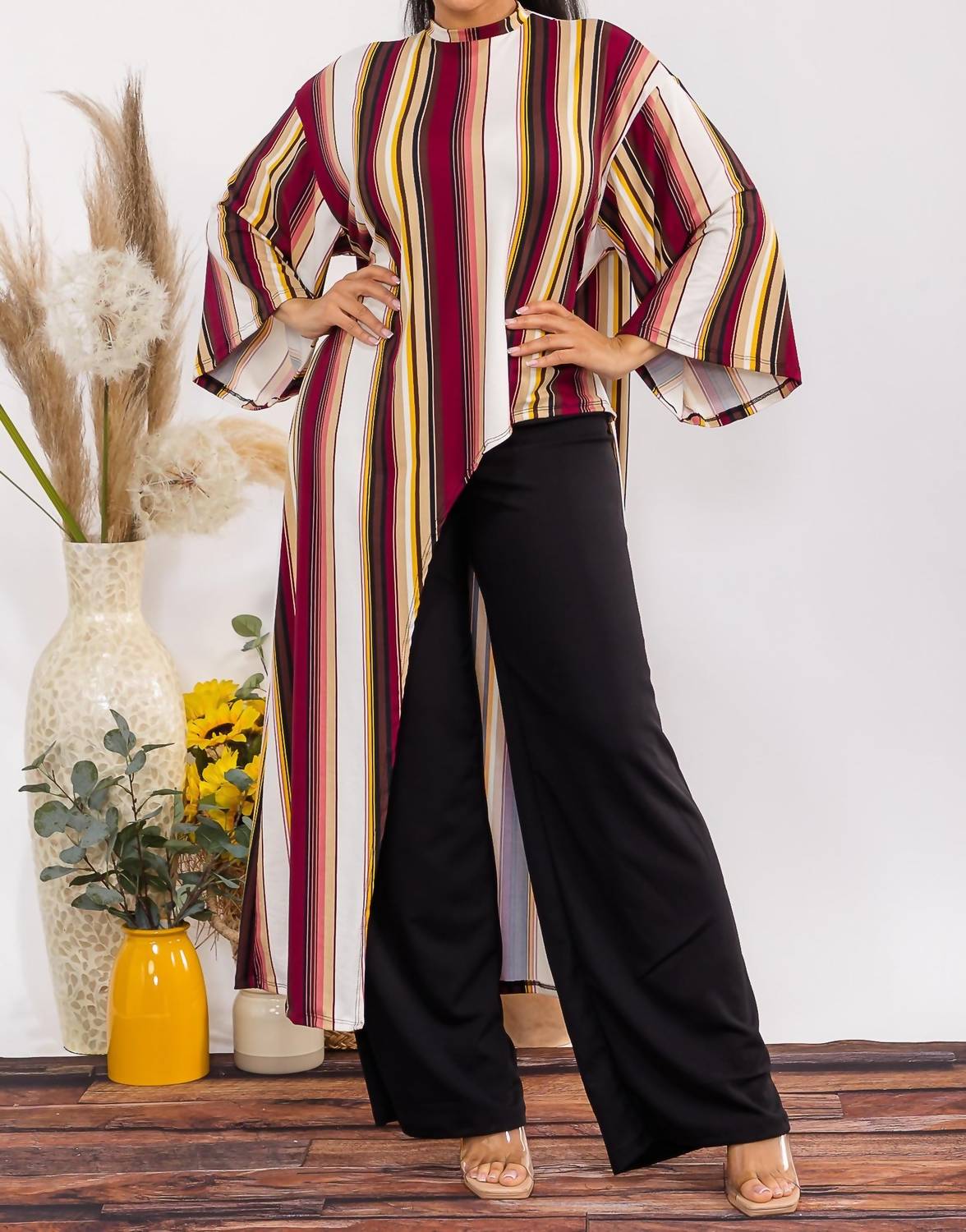 Karen T Design - Asymmetrical Top Two Piece Set