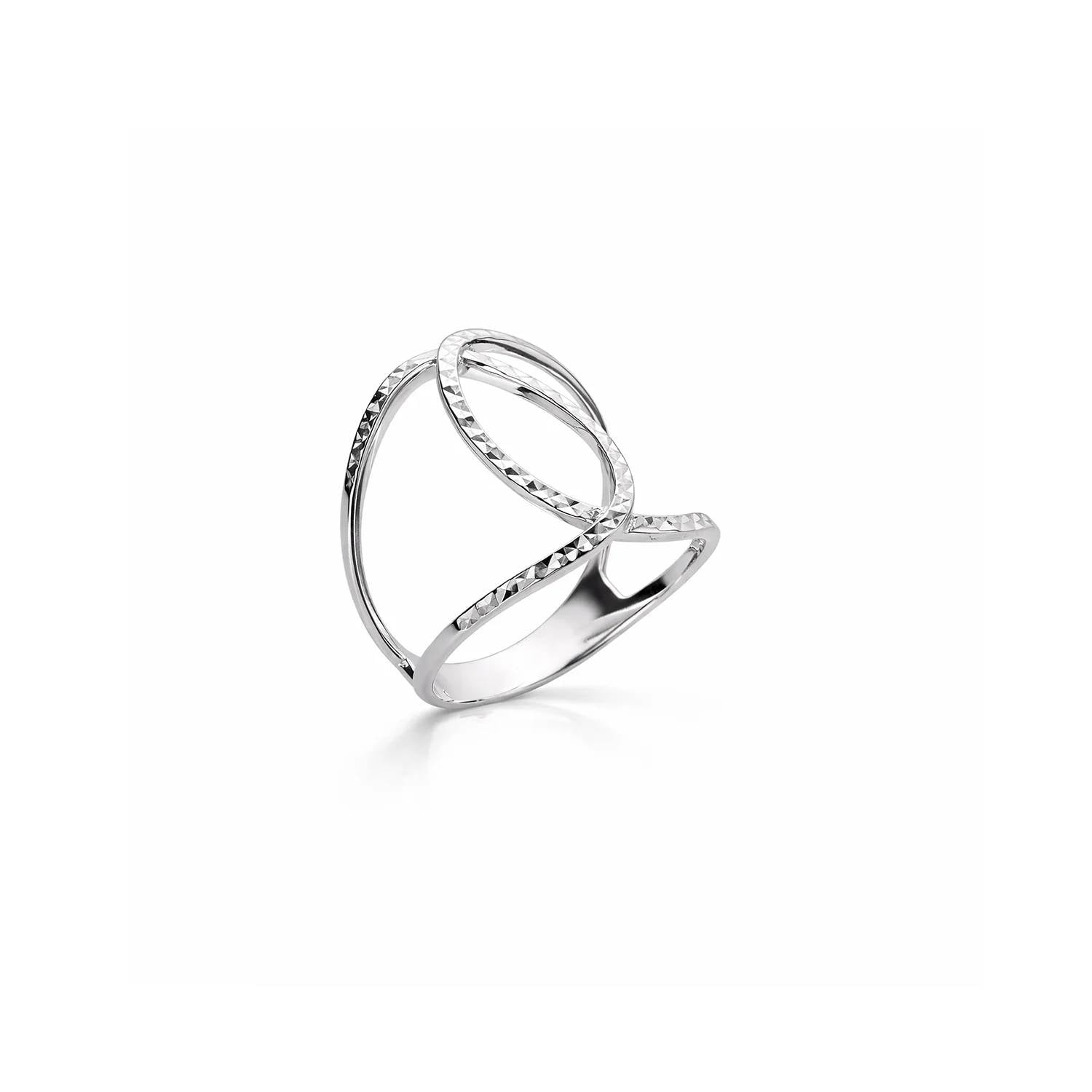 Gold & Honey - Women's Geometric Diamond Cut Ring