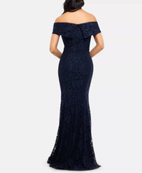 Xscape - Off-the-shoulder Lace Gown