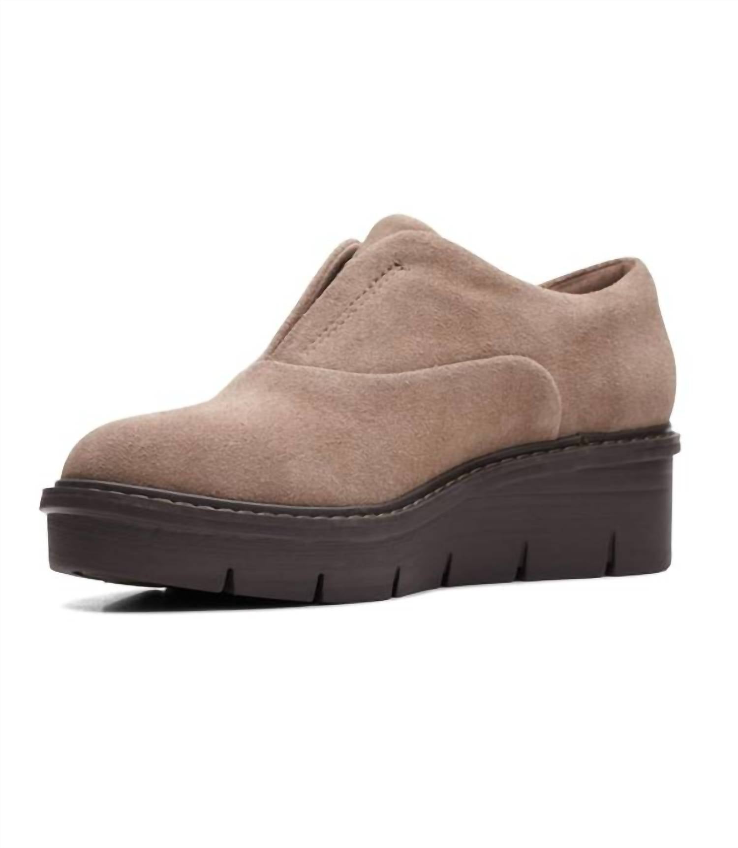 Clarks Women's Airabell Sky Loafer in pebble suede 1 - women's flats