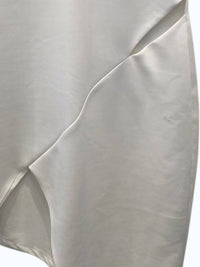 Sheri Bodell Women's Asymmetrical Tank Panel Dress in white - women's dress - detail view