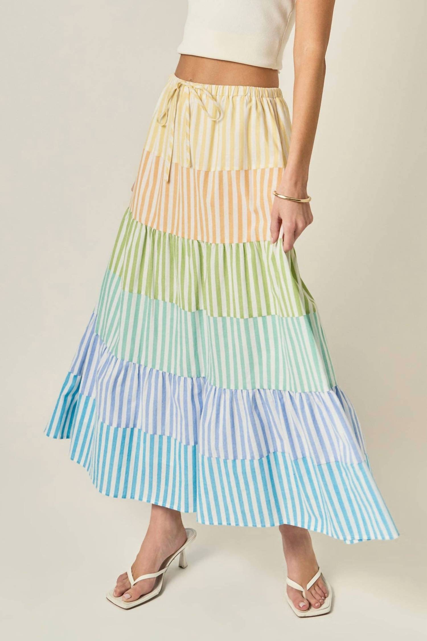 English Factory - Pastel Tier Skirt