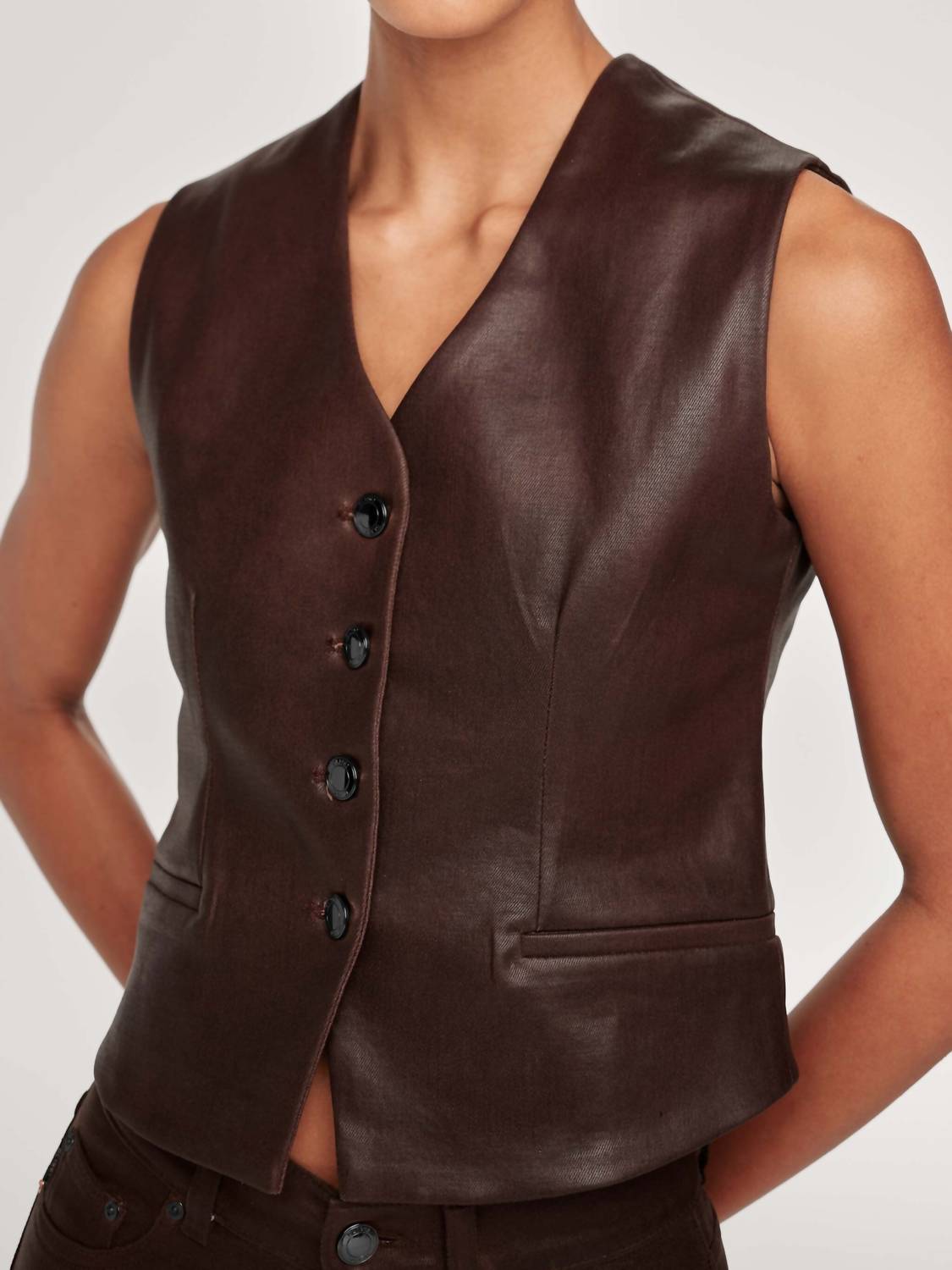 Dl1961 - Women'S - V-neck Denim Tailored Vest