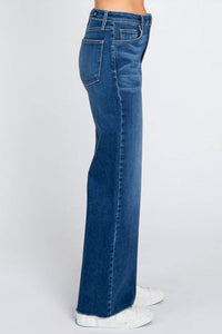 Letter To Juliet - Paola A-Line Scissor Cut Hem Jean