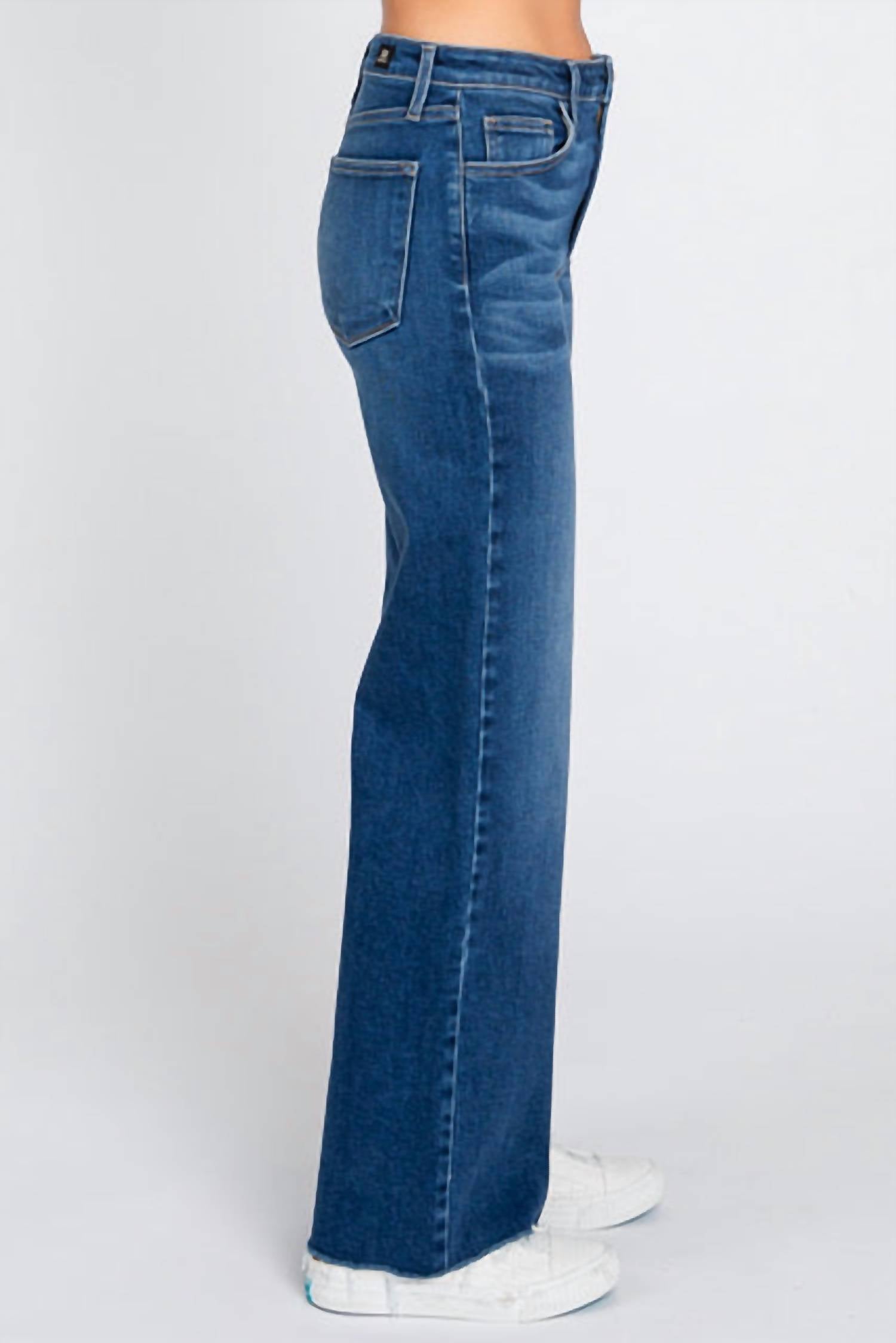 Letter To Juliet - Paola A-Line Scissor Cut Hem Jean