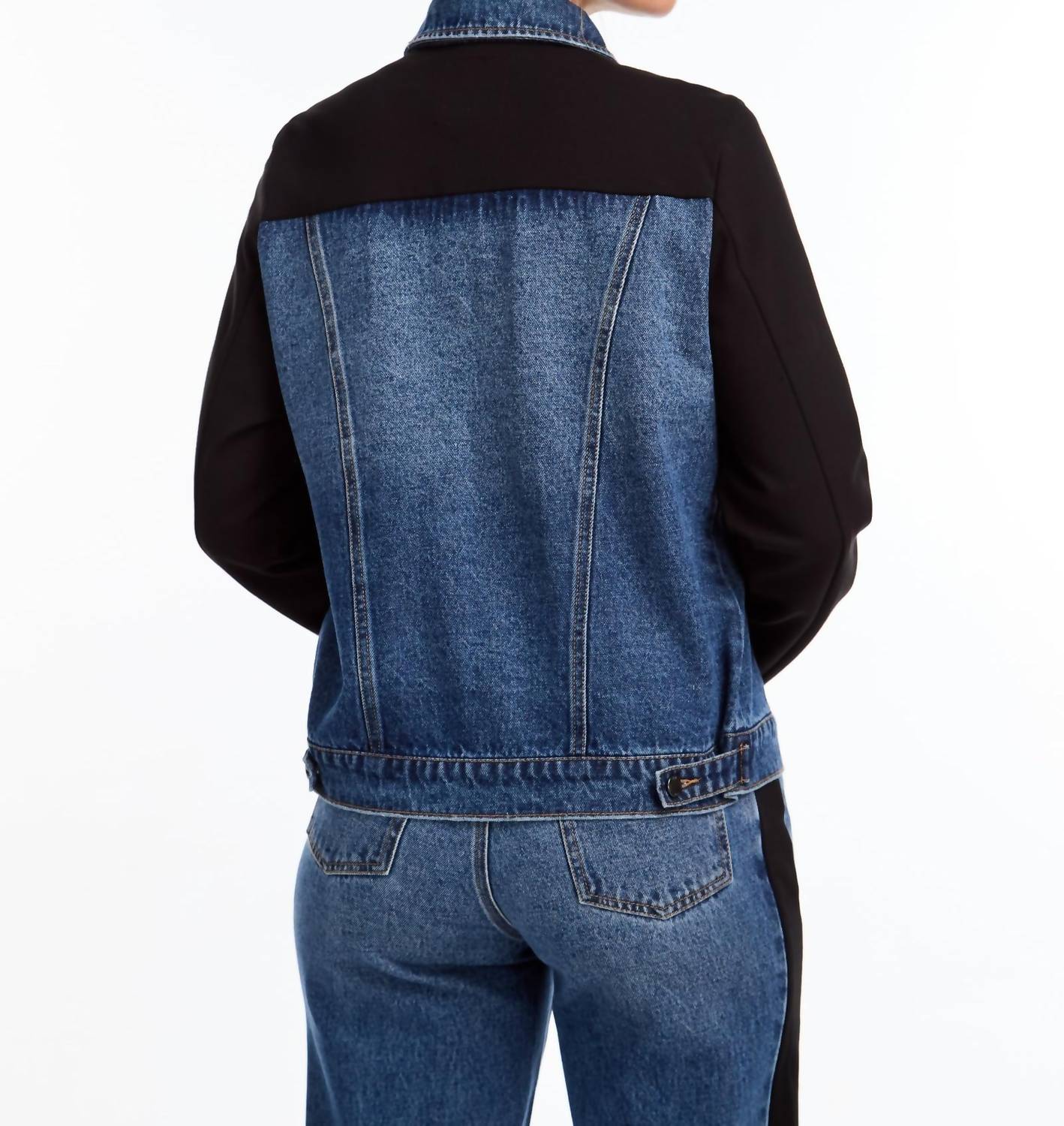 Fdj - Mixed Media Denim Jacket