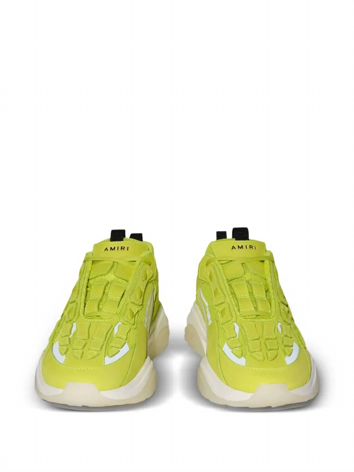 Amiri - Men's Volt And Reflective Skeleton Bone Runner Sneakers