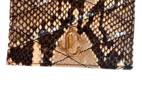 Jimmy Choo - Women's Farone Animal Print Leather Card Case Wallet