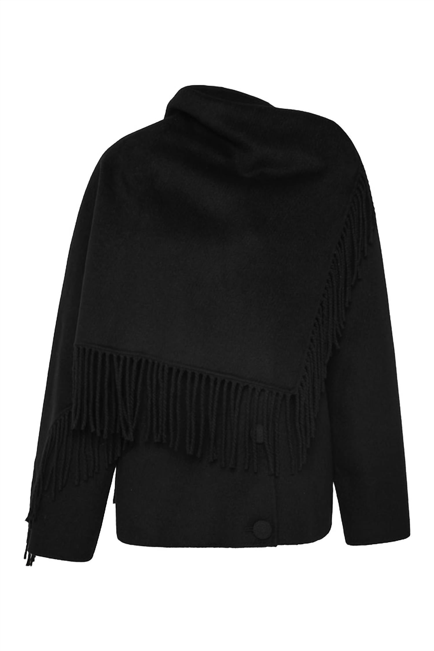 POSSE Wren Boxy Coat in black - women's jacket - alternate view
