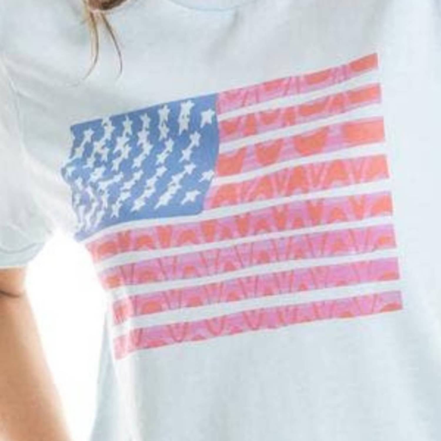 Katydid - American Flag Short Sleeve T-shirt