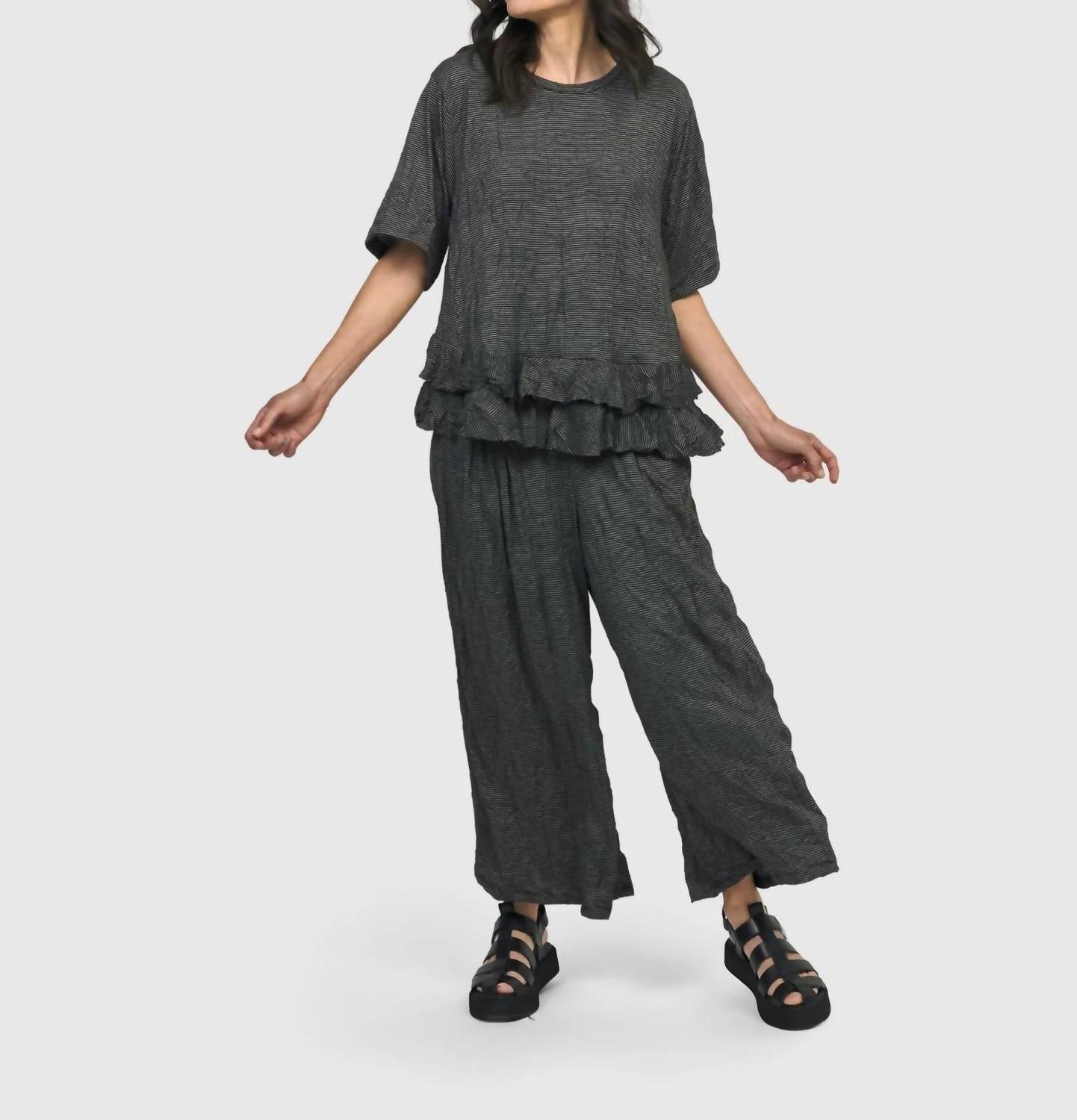 ALEMBIKA Whirlwind Lounge Pants in stripes - women's pants - view 9