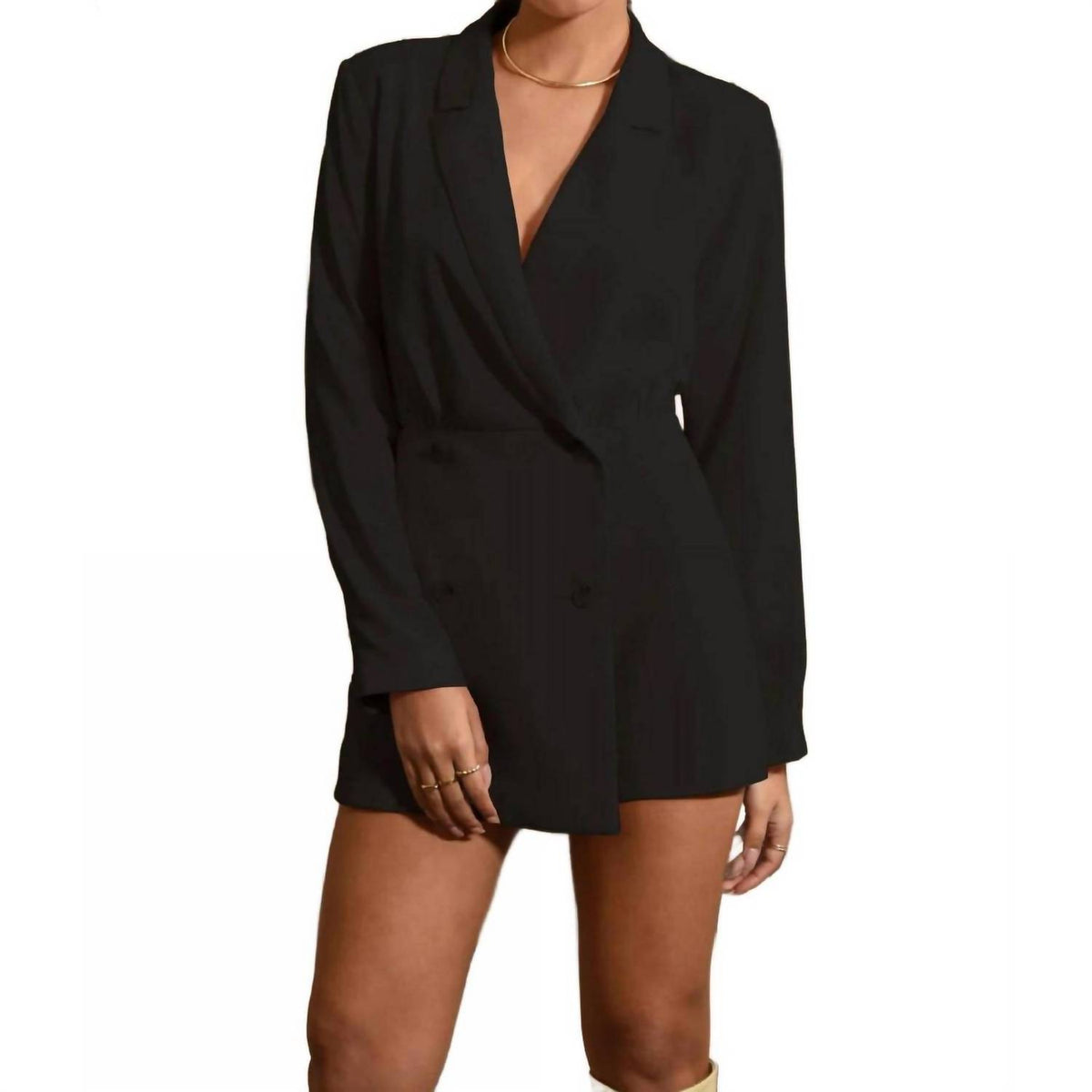 Adelyn Rae - Adele Soft Blazer Romper