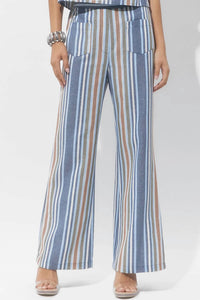 Adelyn Rae - Anora Striped Relaxed Trouser