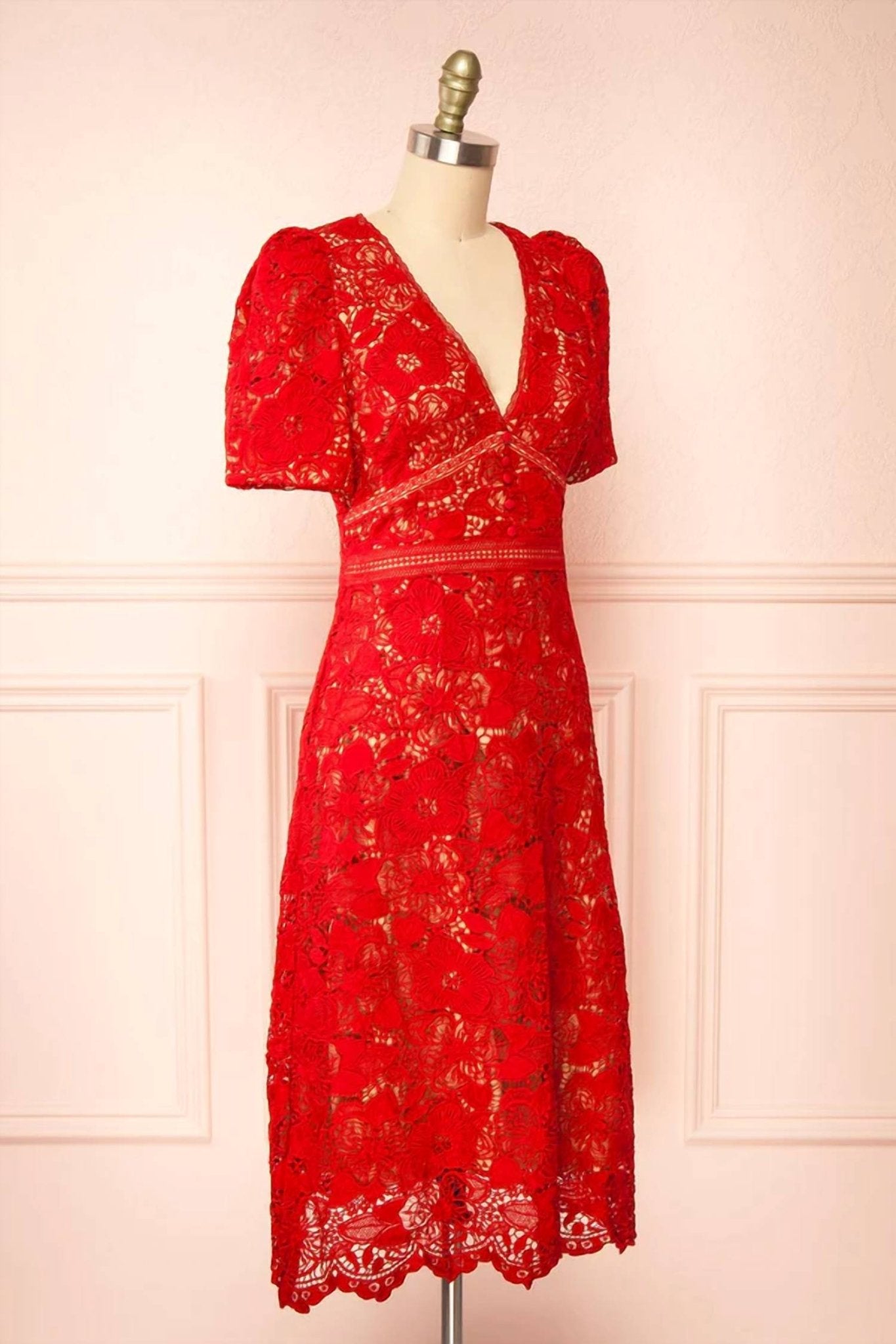 Adelyn Rae - Crochet Lace Dress - clothing - dresses - mini