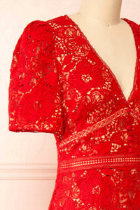 Adelyn Rae - Crochet Lace Dress - clothing - dresses - mini