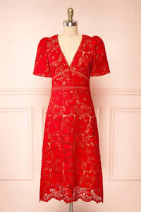 Adelyn Rae - Crochet Lace Dress - clothing - dresses - mini