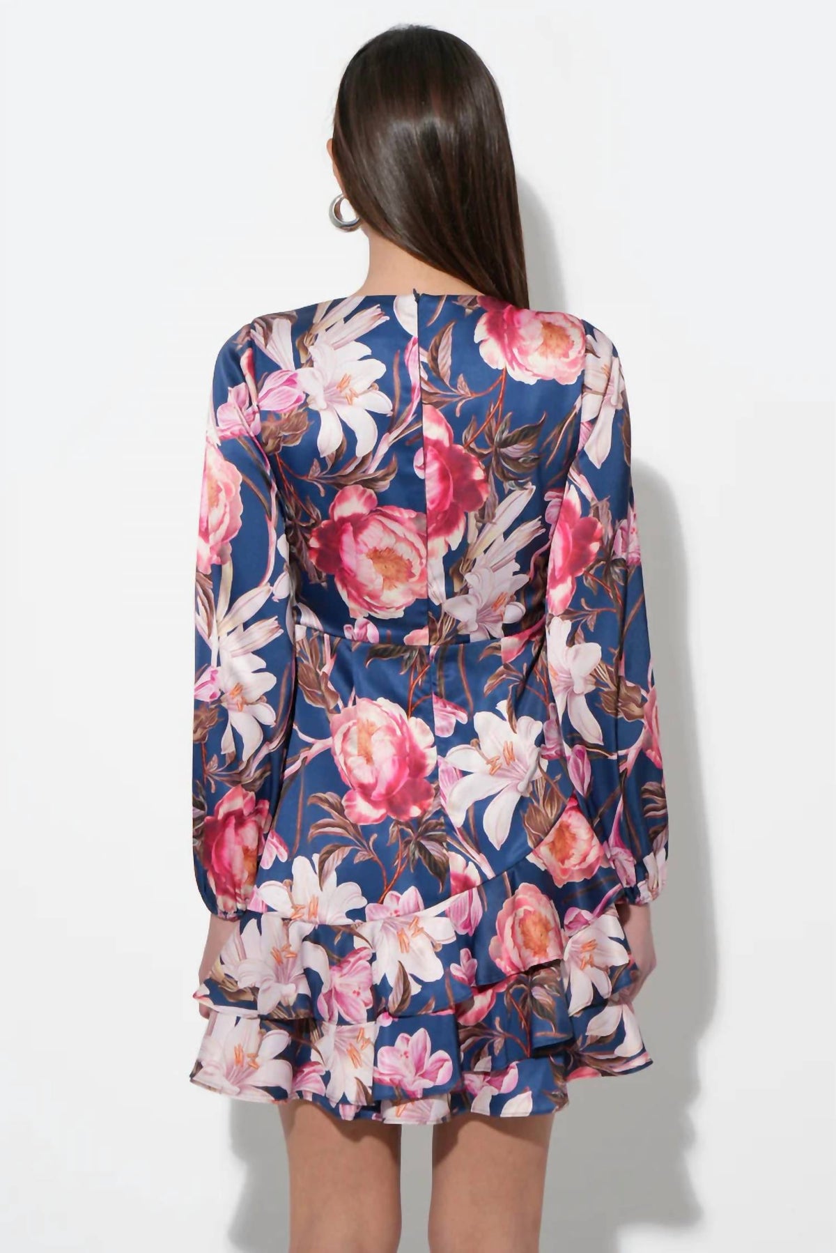 Adelyn Rae - Irisa Gathered Ruffle Mini Dress