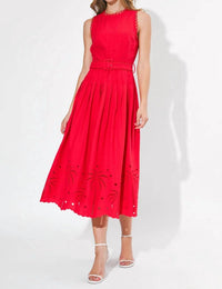 Adelyn Rae - Neve Embroidered Midi Dress
