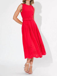 Adelyn Rae - Neve Embroidered Midi Dress
