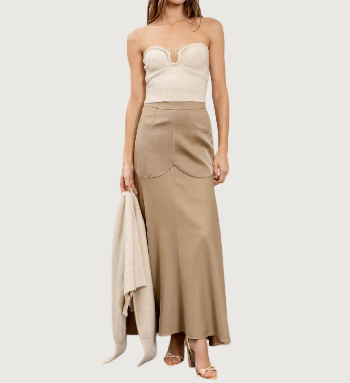 Moon River - Wren Knitted Sweetheart Tube Top