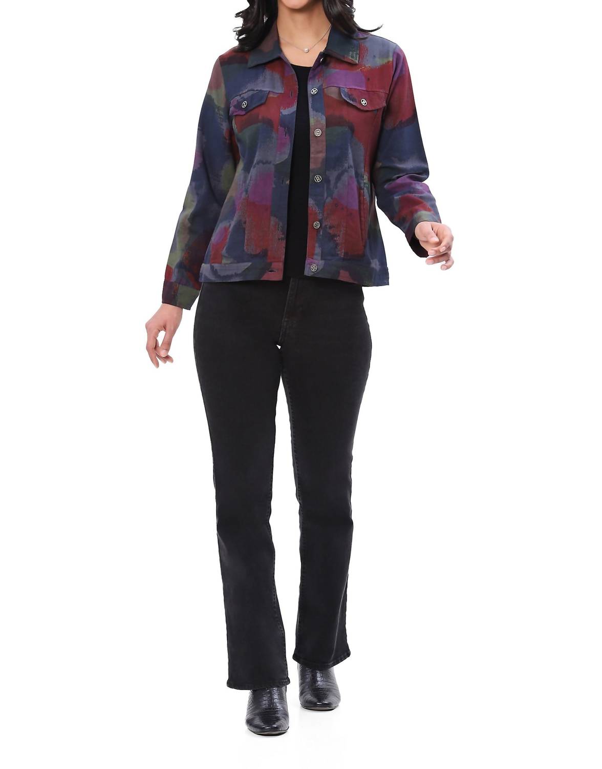 Parsley & Sage - Frankie Long Sleeve Collar Jacket