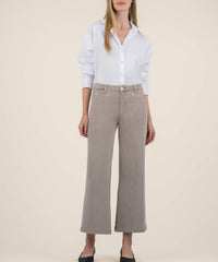 KUT FROM THE KLOTH Meg High Rise Wide Leg Jeans in coffee cream - women's jeans