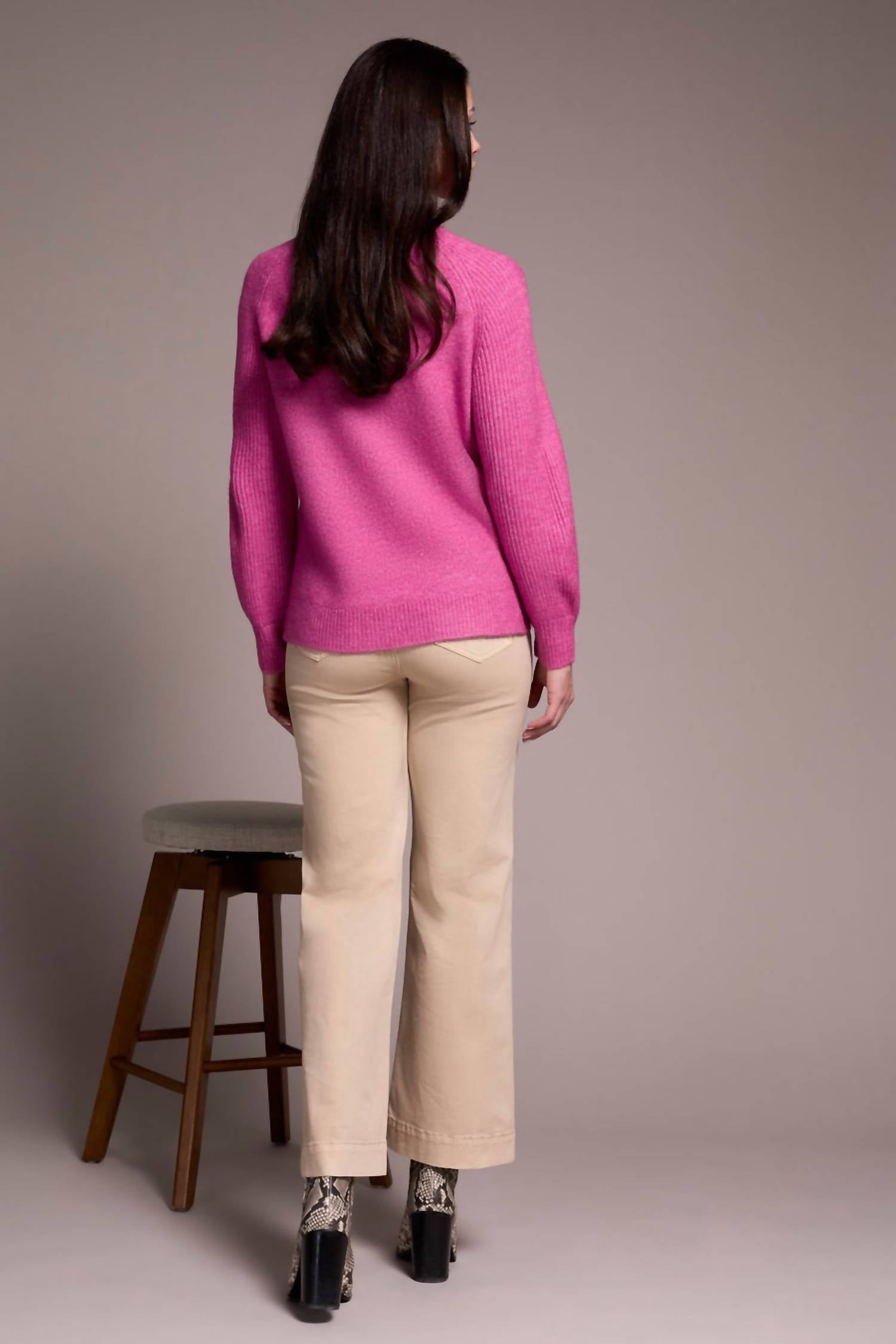 Tribal - Long Sleeve Mock Neck Sweater