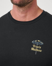 TravisMathew Vacation Home Short Sleeve Tee in black - men's t-shirt - view 5