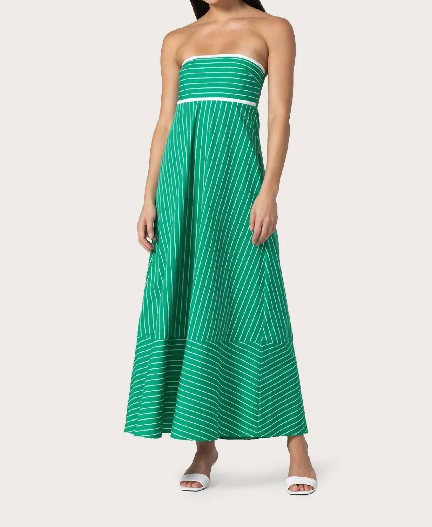 Lusana - Timothy Poplin Maxi Dress