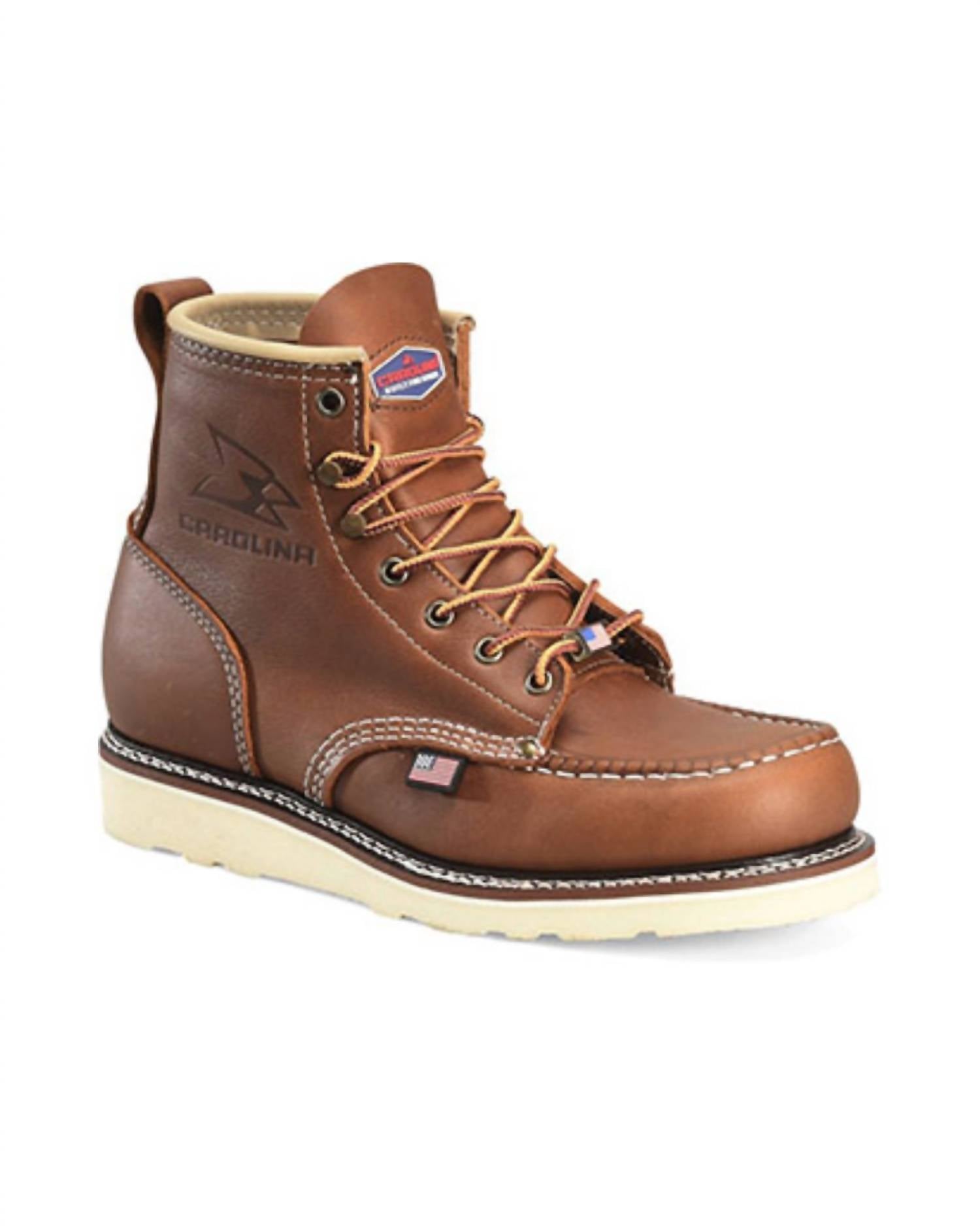 Carolina - Men's Wedge Sole Moc Toe Work Boots