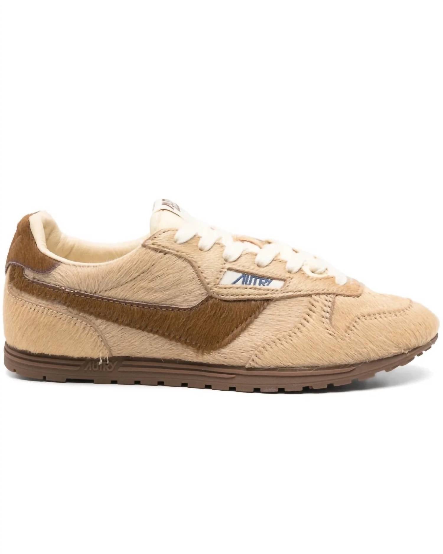 AUTRY Women's Windspin Sneaker in tan - women's sneaker