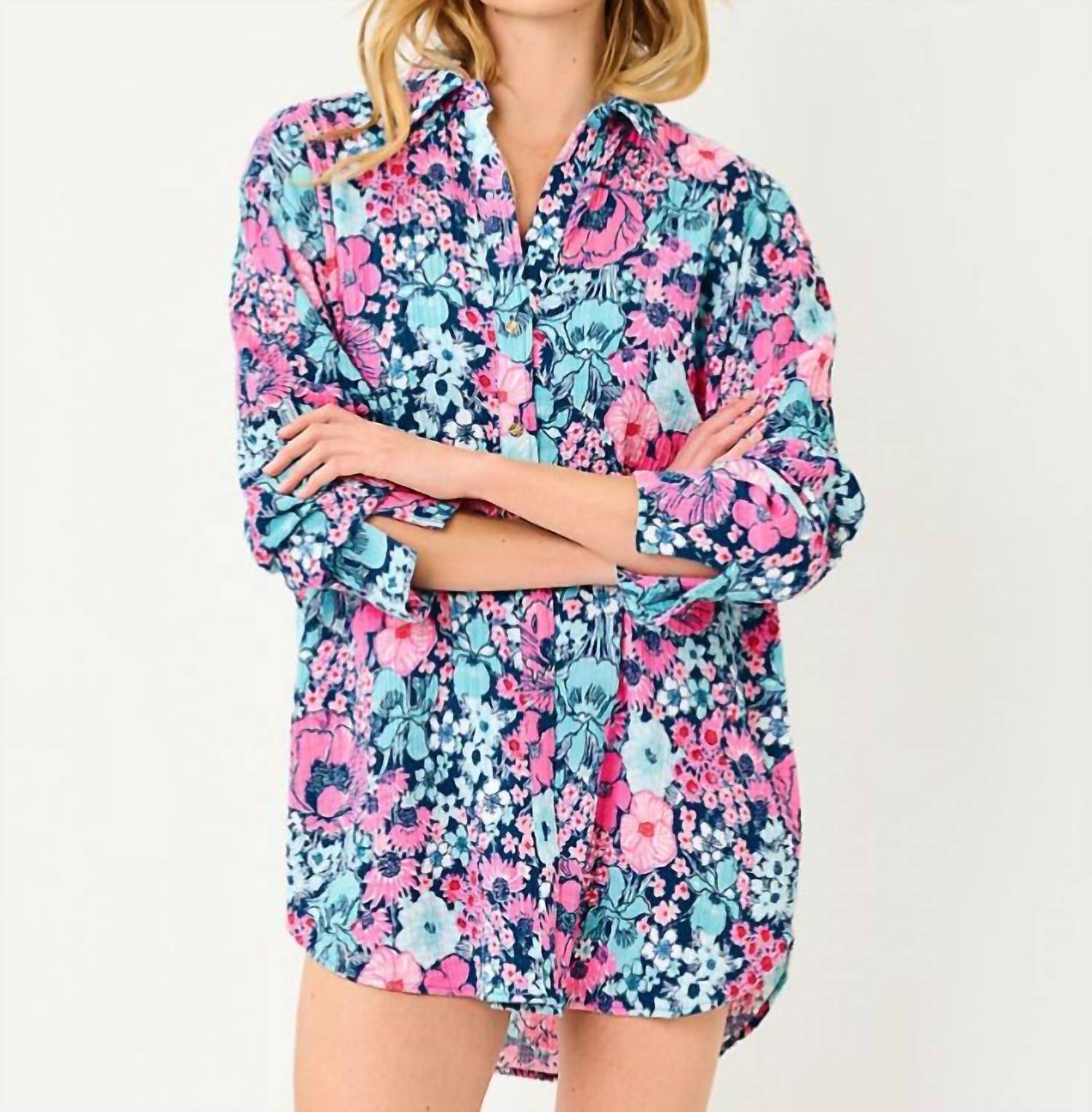 Lilly Pulitzer - Kwitney Long Sleeve Cover-Up Shirt