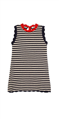 CIAO LUCIA Fasano Striped Crochet Mini Dress - women's dress - view 6