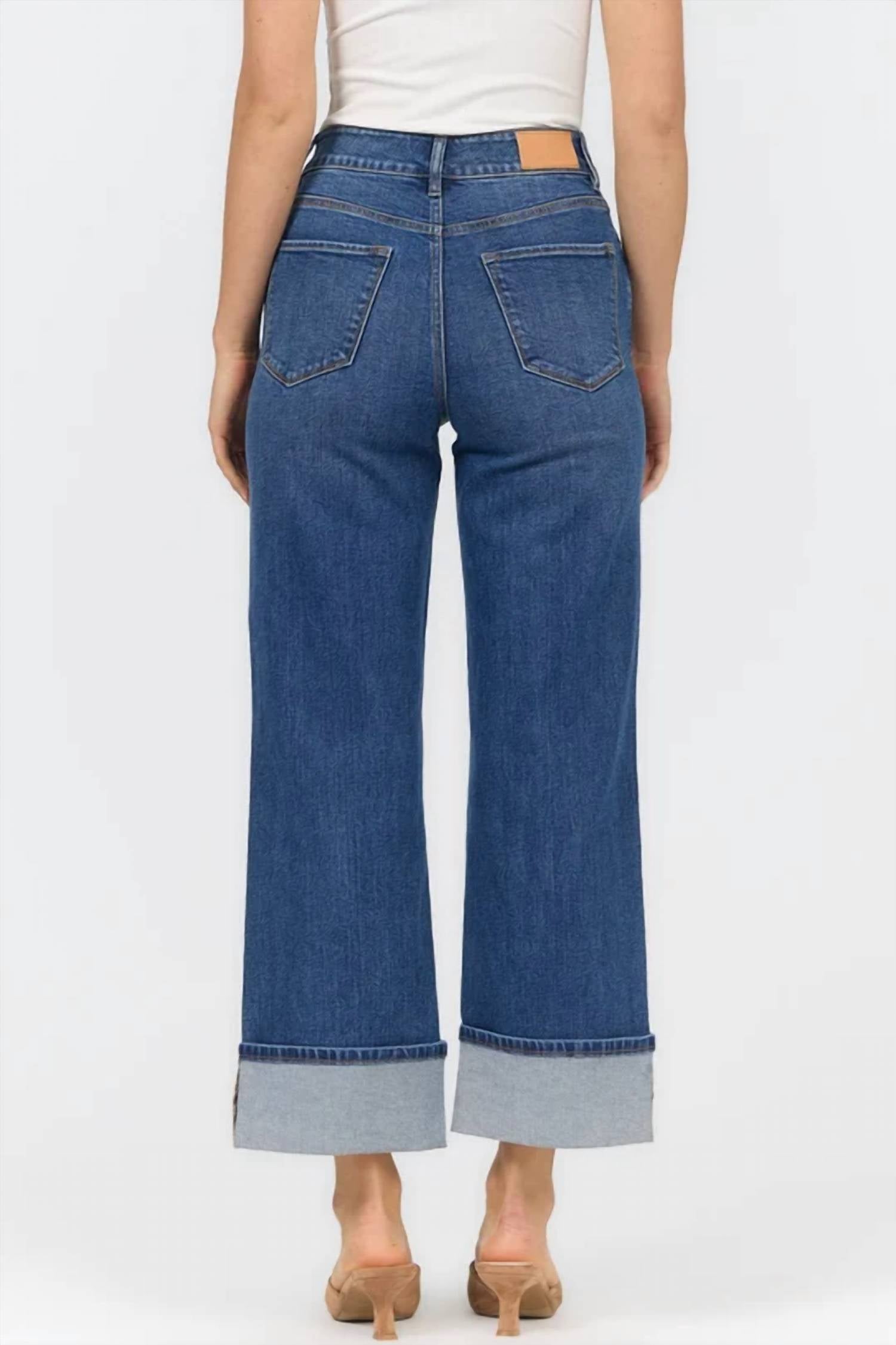 Dear John Denim - Harbor Cuff Wide Leg Jeans