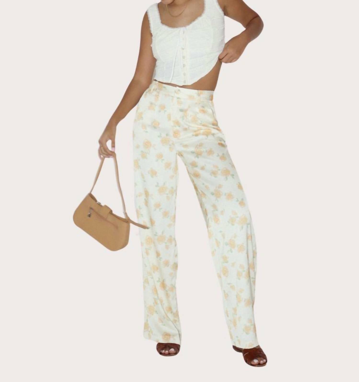 Bailey Rose - Luna Floral Satin Pants